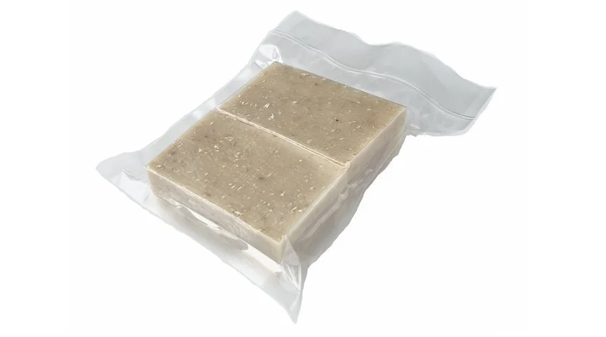 soap with vacuum packaging
